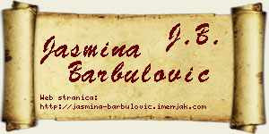 Jasmina Barbulović vizit kartica